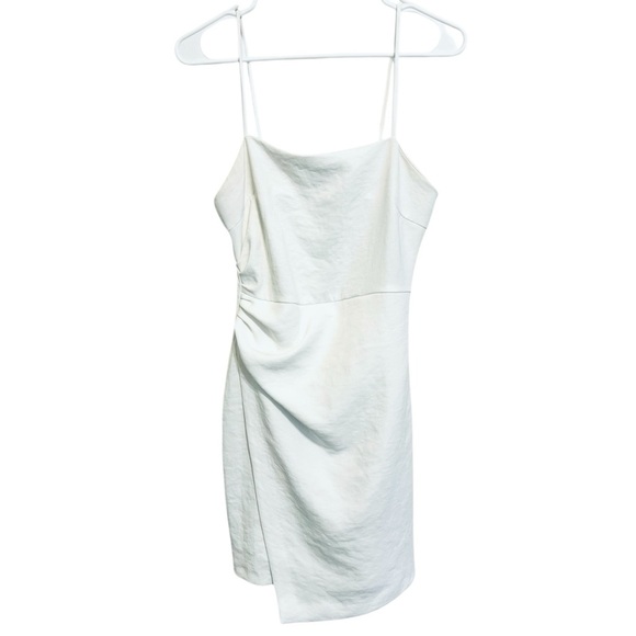 2/$30 ZARA - White Spaghetti Strap Slip Wrap Mini Dress - Picture 1 of 7